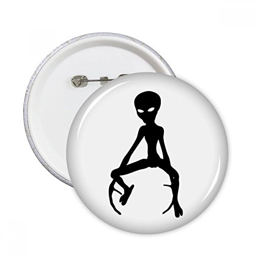 Badge Alien Pins Bouton Vêtements pour Personnaliser vos Habits Basiques sans les Abîmer 5pcs