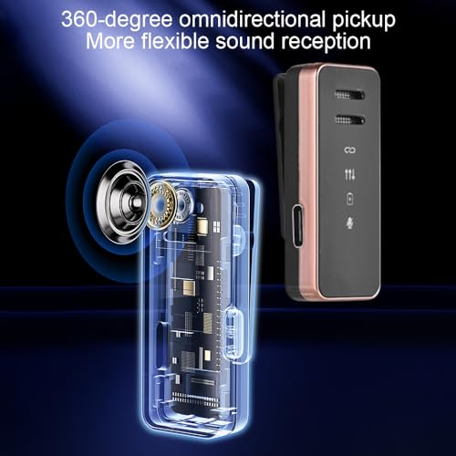 Mini microphone sans fil pour téléphone portable HUIOP micro de revers avec réduction du bruit - 6