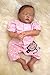 Produktbild UBTY Geschlossene Augen Mädchen 20 inch 50 cm Baby Doll Weich Silikon Vinyl magnetisch Reborn Babypuppen Neugeborenes Geburtstag Geschenk