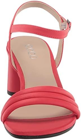 ECCO Women's Elevated Block Heel Ankle Strap Heeled Sandal, Hibiscus, 9-9.5 | Image 1