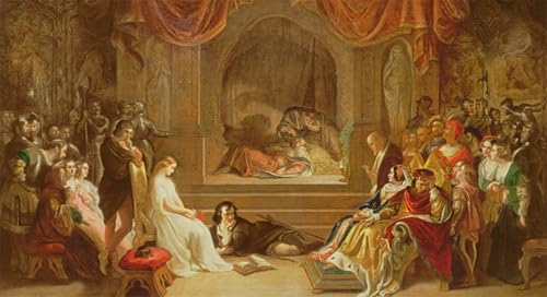Affiches et gravures Hameau de Daniel Maclise une touche de poesie murale