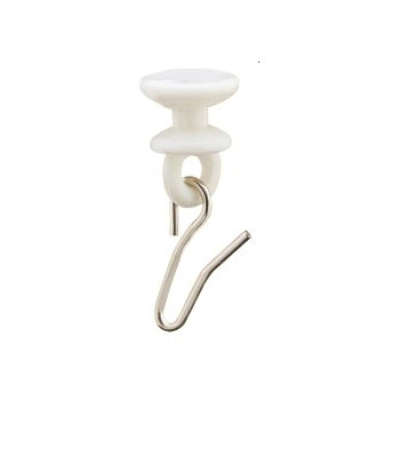 FAPBADRI Plastic Runner for C Channel/Curtain Track with Metallic Hooks - 100 Pieces (B085GGGBL5) Amazon Price History, Amazon Price Tracker