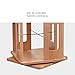 LCJQ Home Bookshelf One-Storey All-Solid Wood Combination Bookshelf 360 Degree Revolvable Capacity Bookshelf Mostly Used for Young Students ​Shelves (Color : Natural)