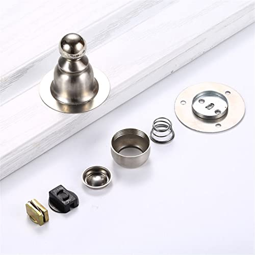 Soportes para puerta de suelo autoadhesivos y topes de acero inoxidable dorados 4