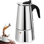 DITOSH 6 Tazze Stovetop Espresso Maker Moka Pot Espresso Maker in acciaio inox Percolator Italian Coffee Maker Capable Mocha Coffee Machine Cafe Classic Maker for Home e Camping 300ml 10oz