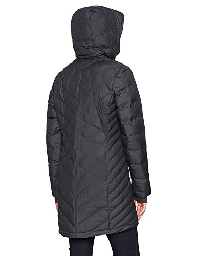 Columbia Jaqueta feminina com capuz Heavenly Longa, preta, grande