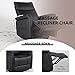 Electric Massage Chair, Motor Riser Recliner Lift Chair with Heat & 8 Point Vibration Massage Sofa, Ergonomic Lounge Leather Chair with Remote Side Pocket - Black