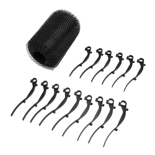 Jiawu - Jiawu Le Rouleau de Protection de Gouttière Empêche les Obstructions et Est Facile à Installer pour les Systèmes de Drainage Domestiques, Comprend 15 Clous
