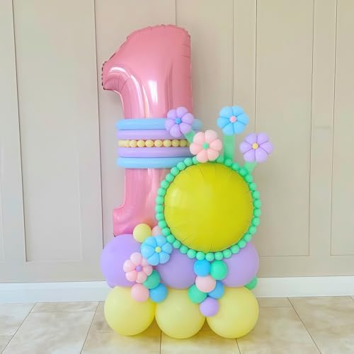 Image of Pastel Pink 8 Balloon Number,40 Inch Light Pink 8 Balloons Large Helium Foil Mylar Number 8 Balloon for Birthday Party Anniversary Decorations