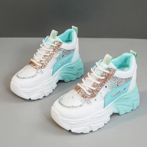 Chunky Sneakers for Women Walking Shoes with a 3.5-Inch Thick Sole - Breathable Mesh Walking Shoes2