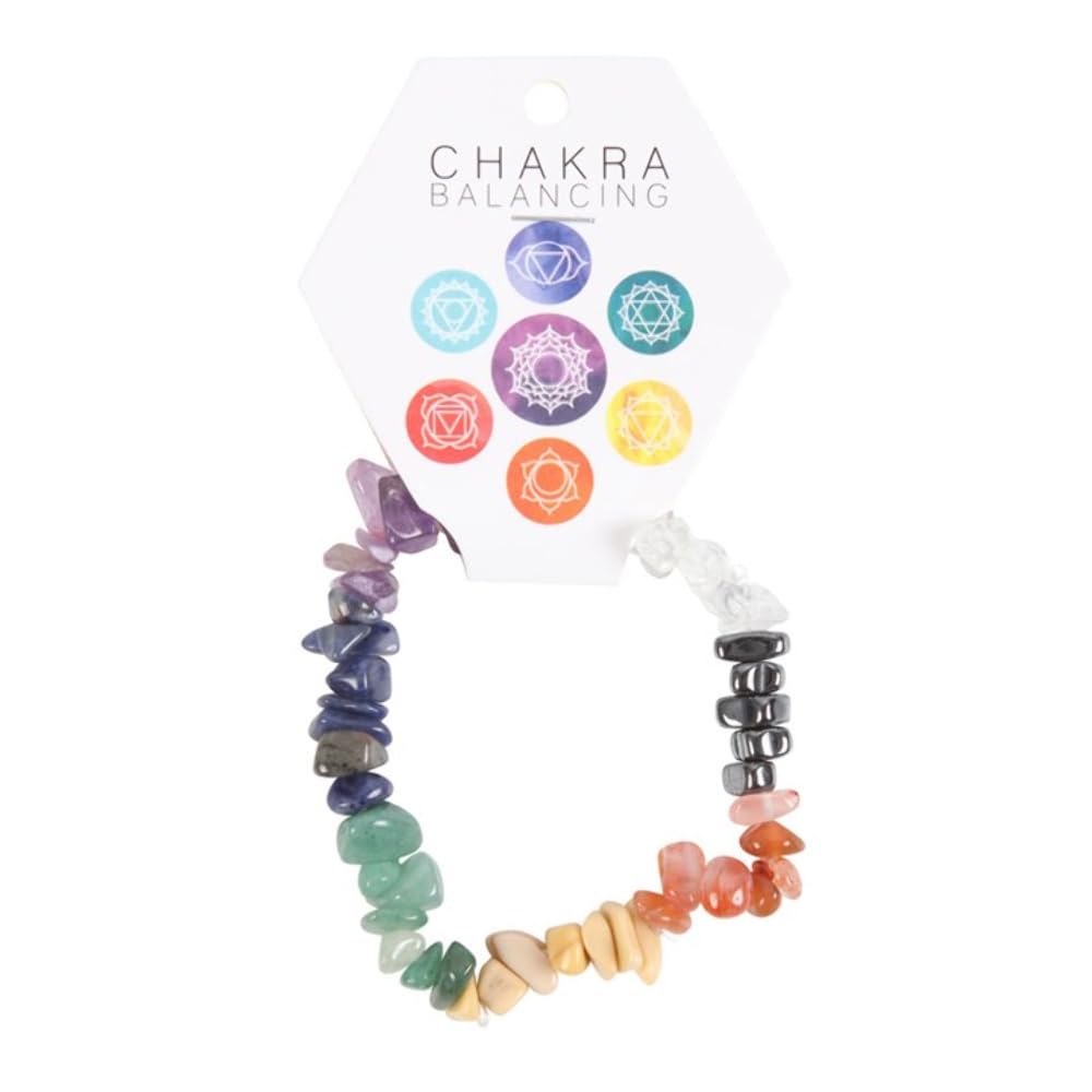 Stunning Multicolor Chakra Bracelet – 7cm x 2cm (1 Pc.) - Premium Quality Gems & Stones – One-of-a-Kind Spiritual Accessory – Perfect for Any Event