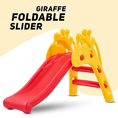 Image of Baby Slides for Kids,Perfect Outdoor Garden Sliding with Climbing & Anti Slip Steps,Baby Play Area Indoor Setup for Babies,Freestanding Slider for Kids 2 to 5 Years(Giraffe),Multicolor