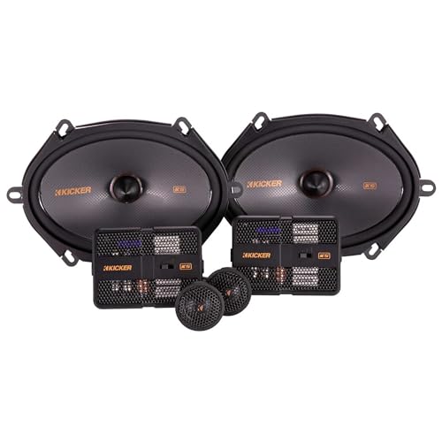 KICKER 51KSS6804 Component Speaker System, 2-Way Design, Two - 6