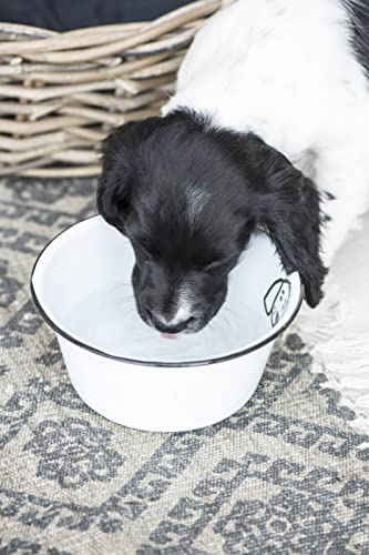 IB Laursen - Fressnapf, Hundenapf, Futternapf - für Hunde - Emaille - Ø 22 cm - Groß