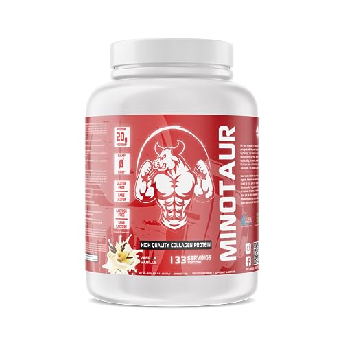 Predator Labs - Minotaur Beef Protein 2kg -23g of protein, Hydrolysed Beef Collagen Protein, 133 Servings, Lactose free, Gluten free help to recovery and joint support.