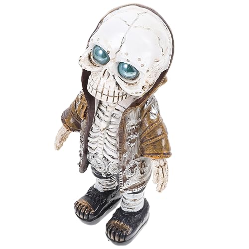 Figurine Skull résine pour décorer un jardin sans entretien fastidieux