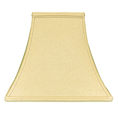 Royal Designs Square Bell Basic Lamp Shade, Antique Gold, 8 x 16 x 12.5