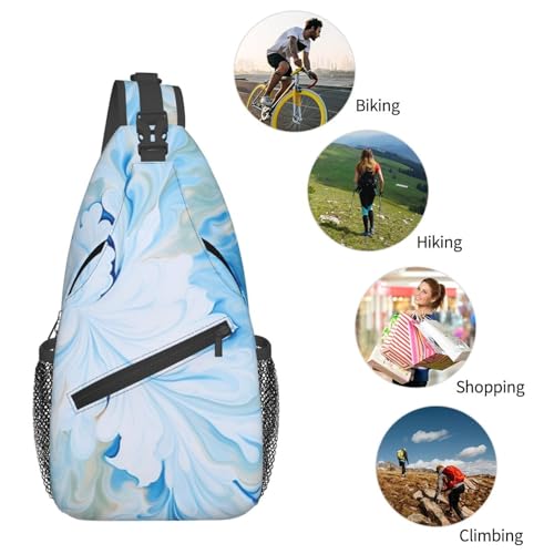 Bolso cruzado negro y blanco para hombres y mujeres miniatura 6