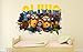 HUGF Adesivi Murali Minion decalcomanie da muro nome personalizzato decorazione adesivo 3d vinile bambini ragazza ragazzo fracassato