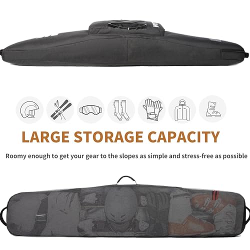image for MERALIAN Snowboard Bag for Air Travel,Padded Snowboard Bag Fit Board,B