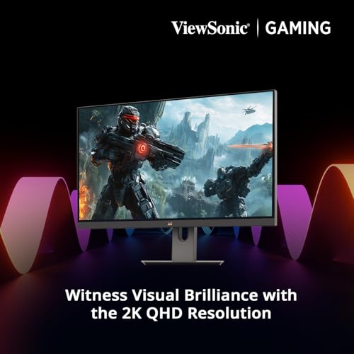 Image of ViewSonic Gaming VX2758A-2K-PRO-2 55.88 cm 27 inch | 185 Hz| IPS QHD 2K Gaming Monitor | 1ms | HDR10| FreeSync | 137% sRGB | Height Adjustment |Swivel, Tilt, Pivot | Eye Care| 2 x HDMI | DP