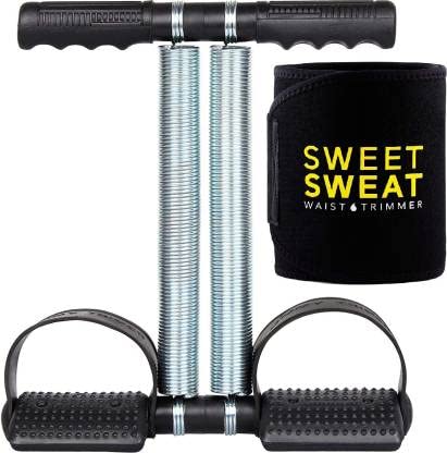 shopfleet tummy trimmer with sweat belt combo abs exerciser gym exercise equipment gym & fitness kit