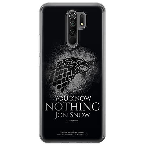 ERT GROUP mobile phone case for Xiaomi REDMI 9 original and officially Licensed Game of Thrones pattern 020 optimally adapted to the shape of the mobile phone