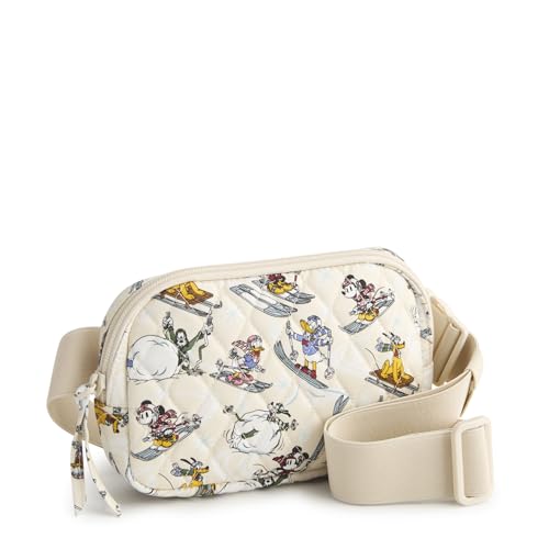 Vera Bradley Womens Disney Premium Cotton Woodward Small Belt Bag Downhill Skiing Mickey and Friends One Size