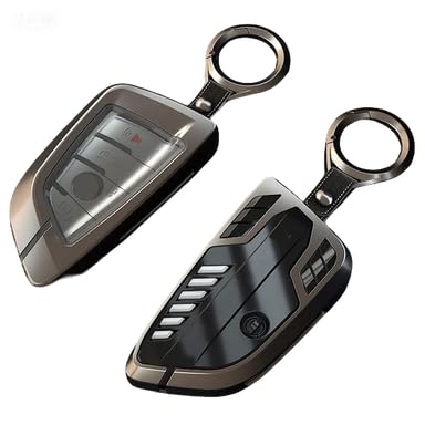 Alloy Car Key Case Rings Cover Holder for BMW 1 3 5 7 Series 530 F48 X1 X2 X3 X4 X5 X6 Classic Engine Head Concept