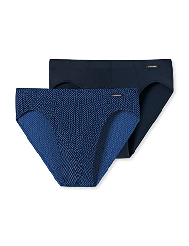 Preisvergleich Produktbild Schiesser Herren 2PACK Supermini Slip, blau Gemustert, 7