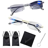 MAUDFEK 2 Pairs Auto Focus Glasses Self Adjusting, Auto Zoom Reading Glasses with Protective Accessories, Adjustable Focus Eyewear for Digital Reading and Professional Use, with Cases and Tools
