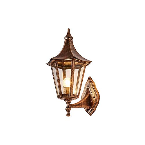 Lampe murale bronze étanche contre l'humidité extérieure des balcons et escaliers sombres