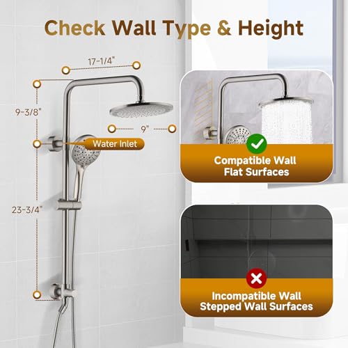 Sistema de regadera BRIGHT SHOWERS con cabezal y manguera miniatura 2