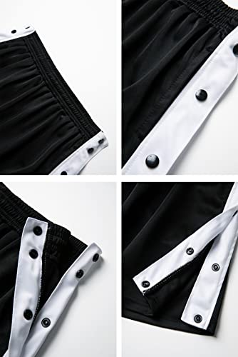 THWEI Mens Tear Away Shorts Post Surgery Recovery Snap Button Breakaway Shorts4