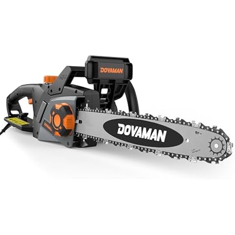 DOVAMAN 2400W Electric Chainsaw with Auto Lubrication Cover