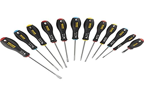 Stanley FatMax Lot de 12 Tournevis Jaune