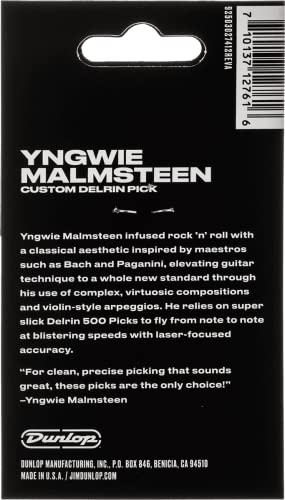 Jim Dunlop Médiator Yngwie Malmsteen Delrin 1,5mm sachet de 6 ADU YJMP01WH Naturel - Les Beatles, Paul McCartney, John Lennon, RIngo Starr, George Harrison Jim Dunlop Médiator Yngwie Malmsteen Delrin 1,5mm sachet de 6 ADU YJMP01WH Naturel – Image 3