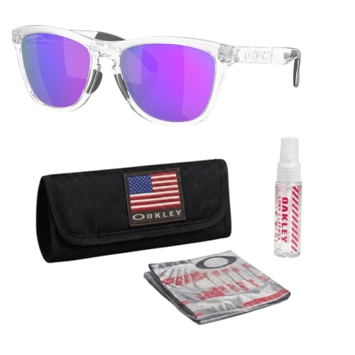 Image of Oakley FROGSKINS RANGE OO9284 Round Sunglasses With Official Eyewear Kit | Men's Sunglasses