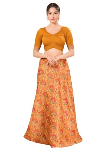 Image of Vamas Women's Art Silk Front Open Saree Blouse | Scallop Embroidered Sleeves & Yoke Designer Blouse | Stylish EthnicBlouse for Wedding & Festive Occasions