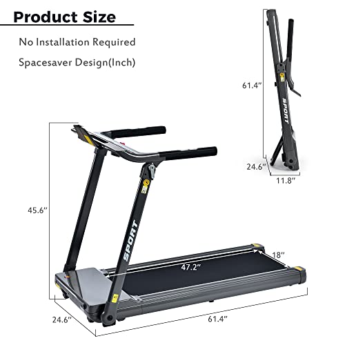 Caminadora eléctrica plegable 3.5 hp, capacidad 330 lb miniatura 2