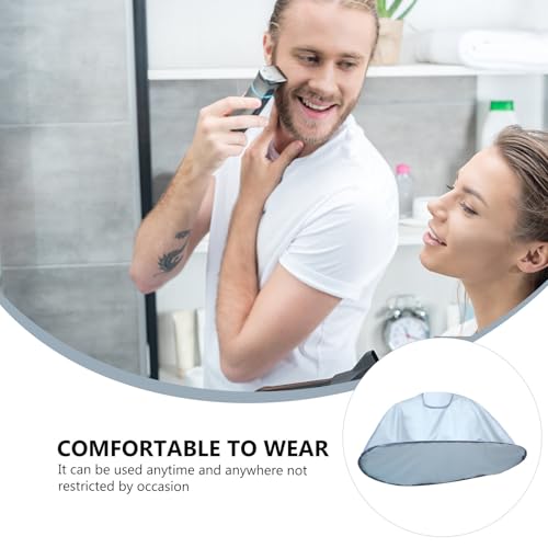 Capa impermeable para corte de cabello gris unisex miniatura 7