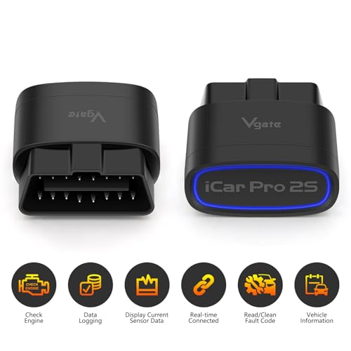 Image of Vgate iCar Pro 2S Bluetooth OBD2 Code Reader BLE 5.2 OBD2 Scanner OBDII Fault Diagnostic Scan Tool for iPhone, iOS, Android, and Windows - [Upgraded Version of iCar Pro]