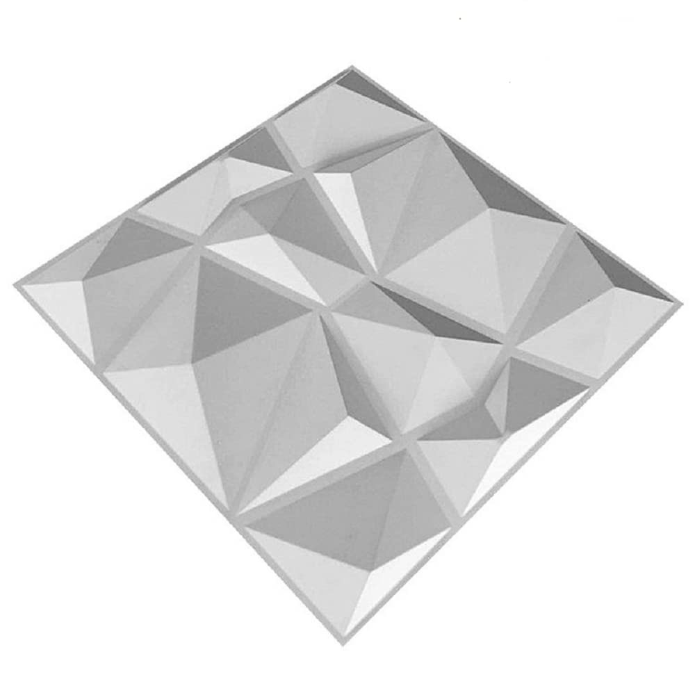 Lot de 15 panneaux muraux 3D en PVC pour salle de jeux, salon, buanderie, cuisine, 30 x 30 cm