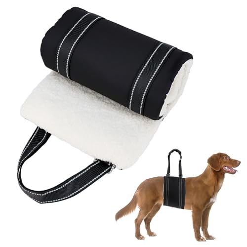 QWORK® Hundegeschirr Einstellbar (L), Hund Tragehilfe Tragegurt Hund Hinten Lift Support Geschirr für Behinderte, Verletzte, Ältere Hunde