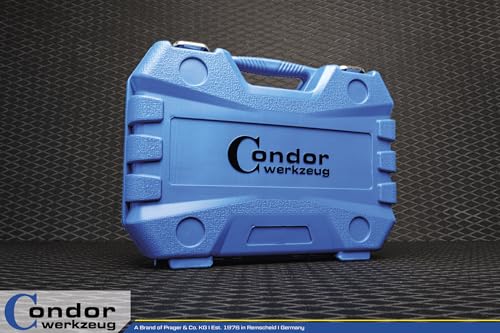 Clés à douille pour écrous profonds Condor 1099 coffret CrMo 16 pièces 1/2 - 7