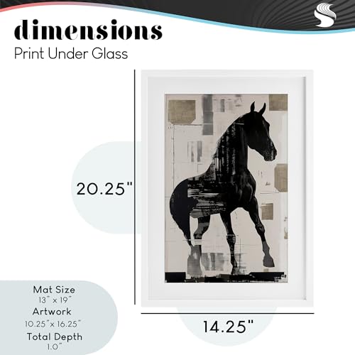 Affiche de cheval blanche sous verre pour sublimer un petit espace - 5