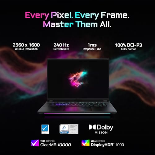 Image of GIGABYTE - AORUS Master 16 GEN 2 Gaming Laptop - 240Hz 2560x1600 OLED - NVIDIA GeForce RTX 5080 - AMD Ryzen 9 9955HX3D - 1TB SSD - 32GB DDR5 RAM - Windows 11 Home AD - 5 Black