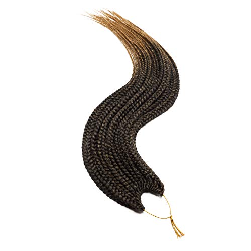 Box Braids Crochet Hair Extensions 7 Packs/Lot 595g #1BT27