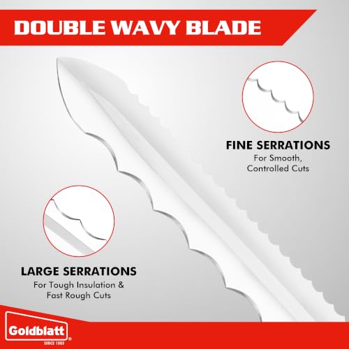 Image of Goldblatt 11 inch Rockwool Insulation Knife, Sod Cutter Tool for Fiberglass