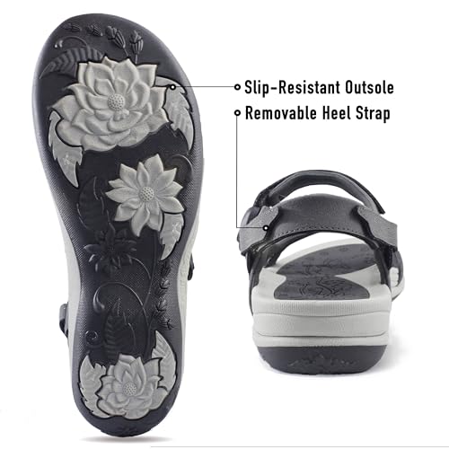 Image of SIGNATURE Arch Support Womens Sandals Comfortable Walking. Everyday Comfy Sandals Women Wear for Beach, Travel, Water, Outdoor, Hiking. Women Footwear.